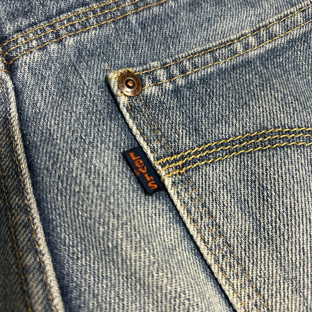 Rare Vintage Levi’s 70s Women’s Mom  Orange Label Movin On’ Jeans 28x28 - Picture 7 of 16